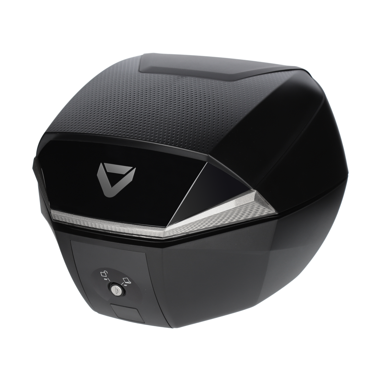 DriRider Shield 35L Luxe Black/Silver Small Top Case