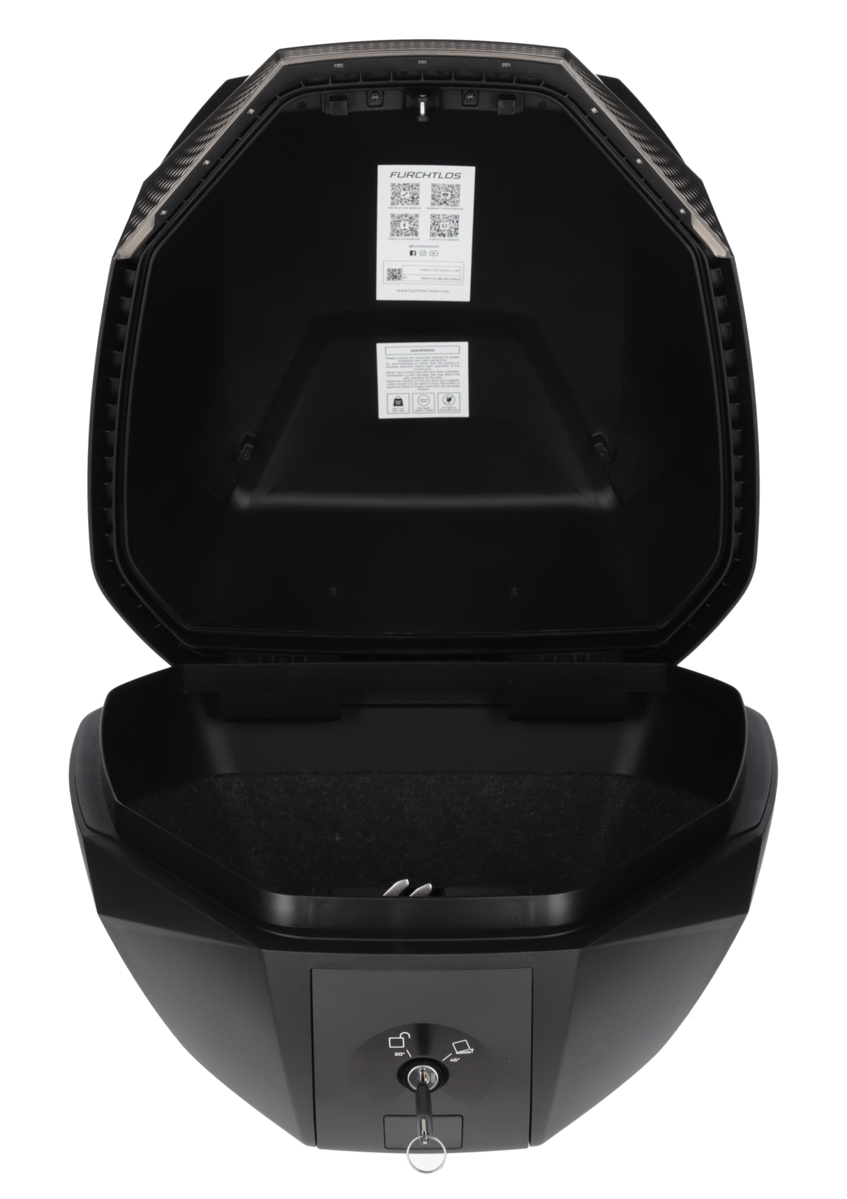 DriRider Shield 35L Luxe Black/Silver Small Top Case