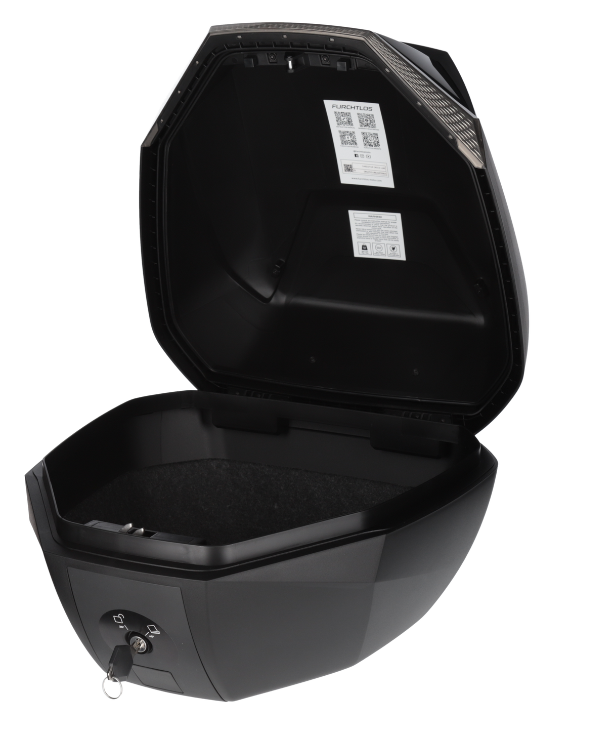 DriRider Shield 35L Luxe Black/Silver Small Top Case