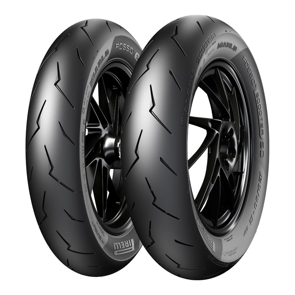 Pirelli Diablo Rosso Scooter SC Front/Rear Tyre 120/70-12 58P Reinforced Tubeless
