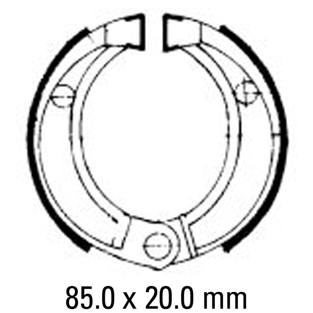 Ferodo FSB756 Organic Compound Brake Shoes
