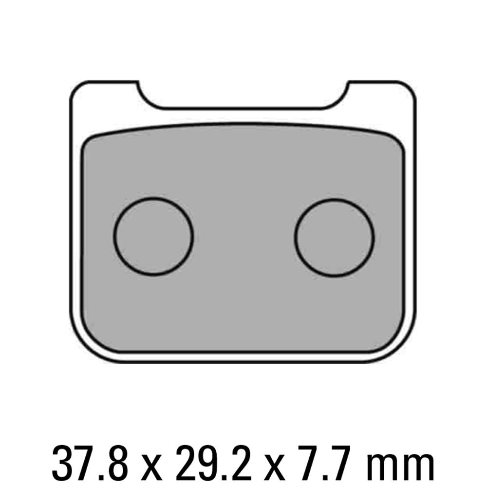 Ferodo FDB2171P Platinum Carbon Grip Road Series Organic/Non-Sintered Compound Brake Pads