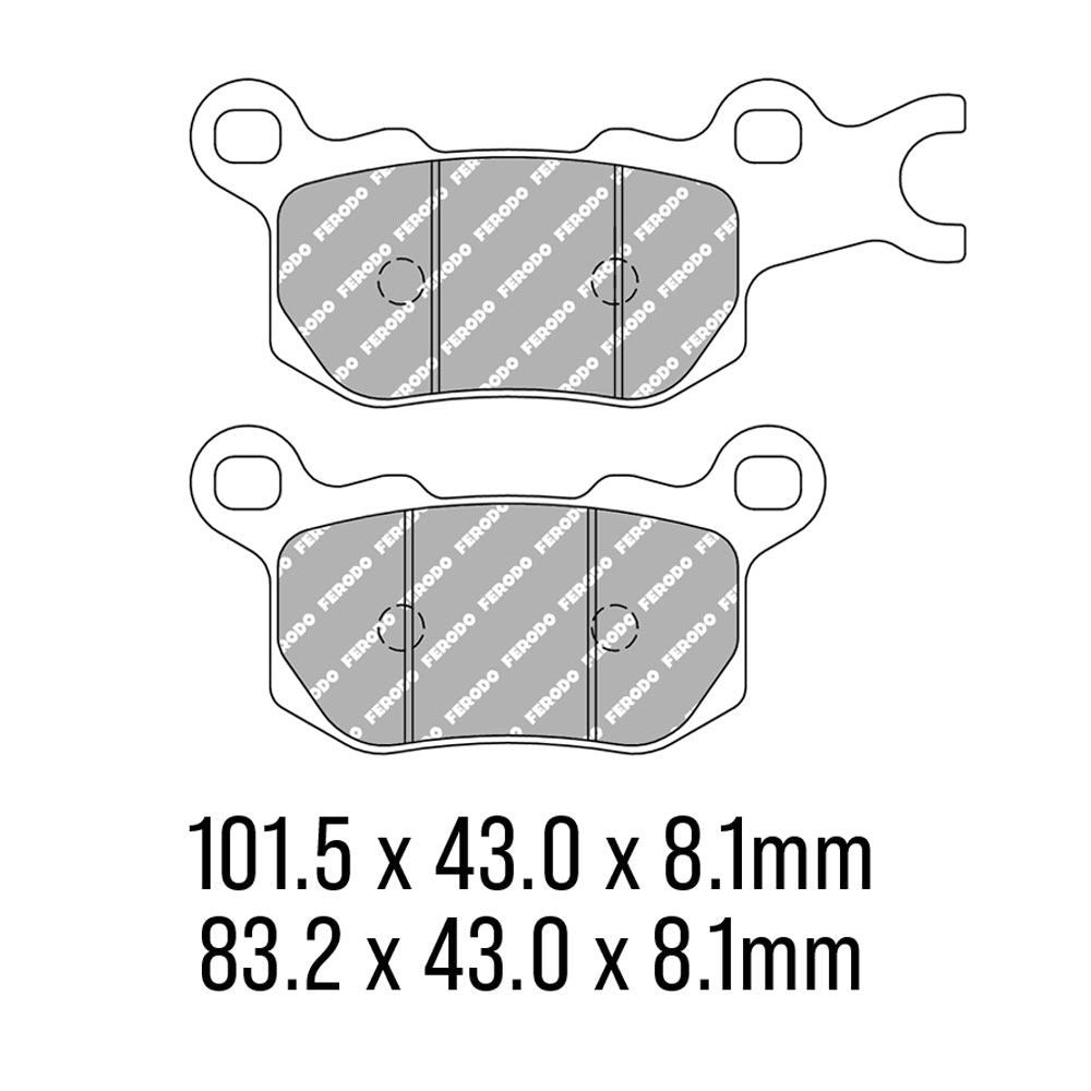 Ferodo FDB2317SG Sinter Grip SG Off-Road Series Sintered Metal Compound Brake Pads