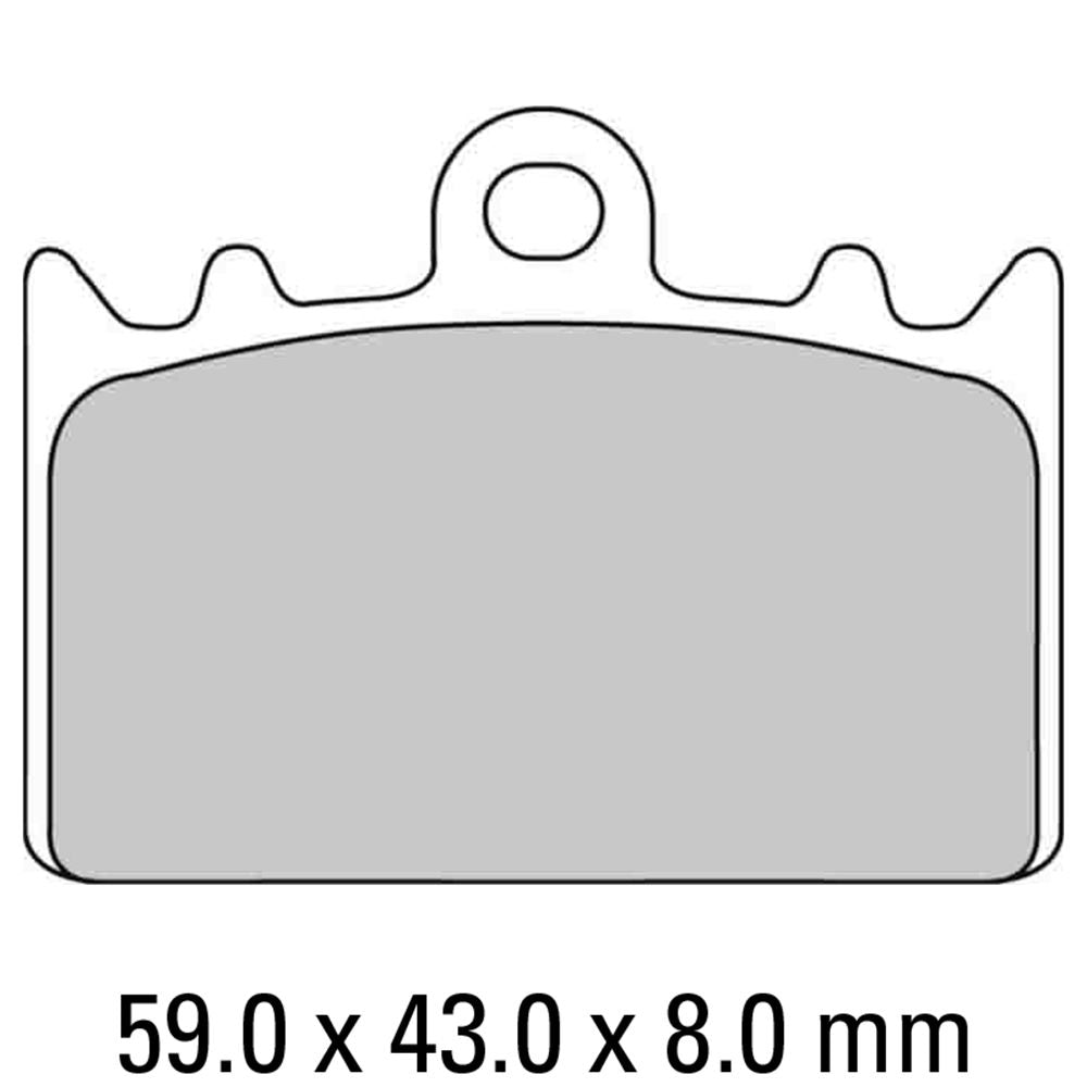 Ferodo FDB741P Platinum Carbon Grip Road Series Organic/Non-Sintered Compound Brake Pads