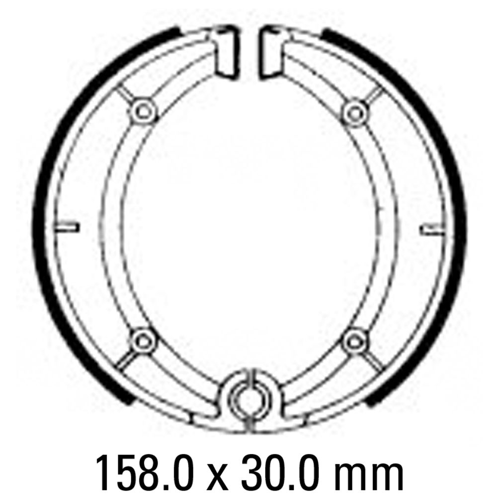 Ferodo FSB818 Organic Compound Brake Shoes