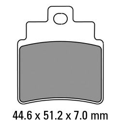 Ferodo FDB2141EF Eco-Friction Road Series Organic/Non-Sintered Mid-Metallic Compound Brake Pads