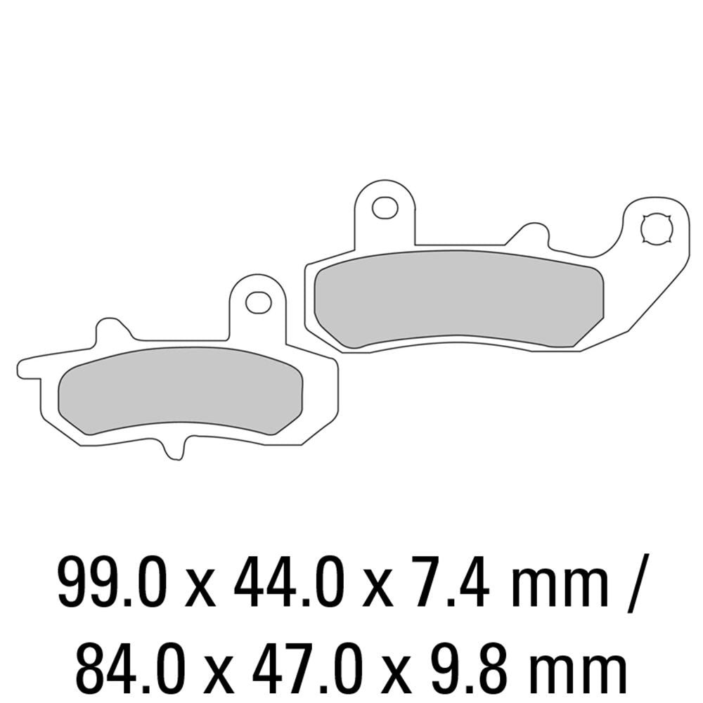 Ferodo FDB607P Platinum Carbon Grip Road Series Organic/Non-Sintered Compound Brake Pads