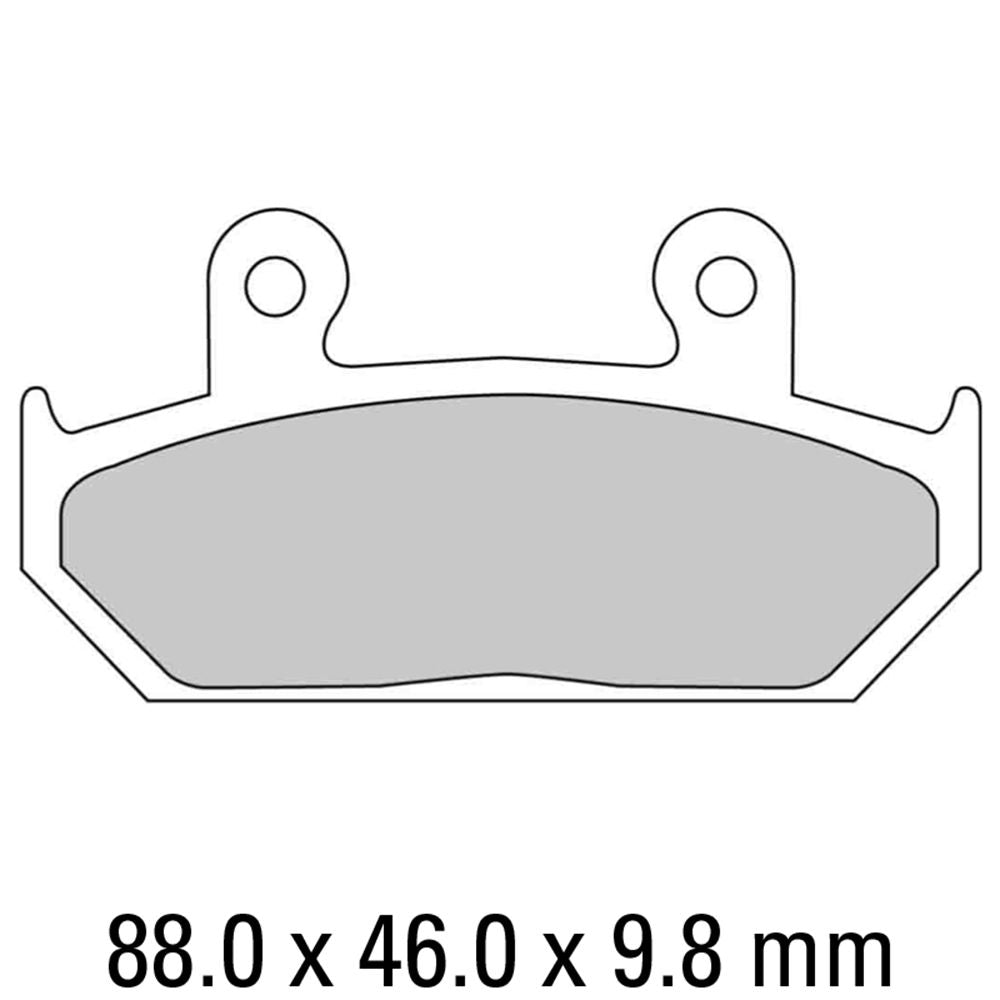 Ferodo FDB663ST Sinter Grip ST Road Series Sintered Metal Compound Brake Pads