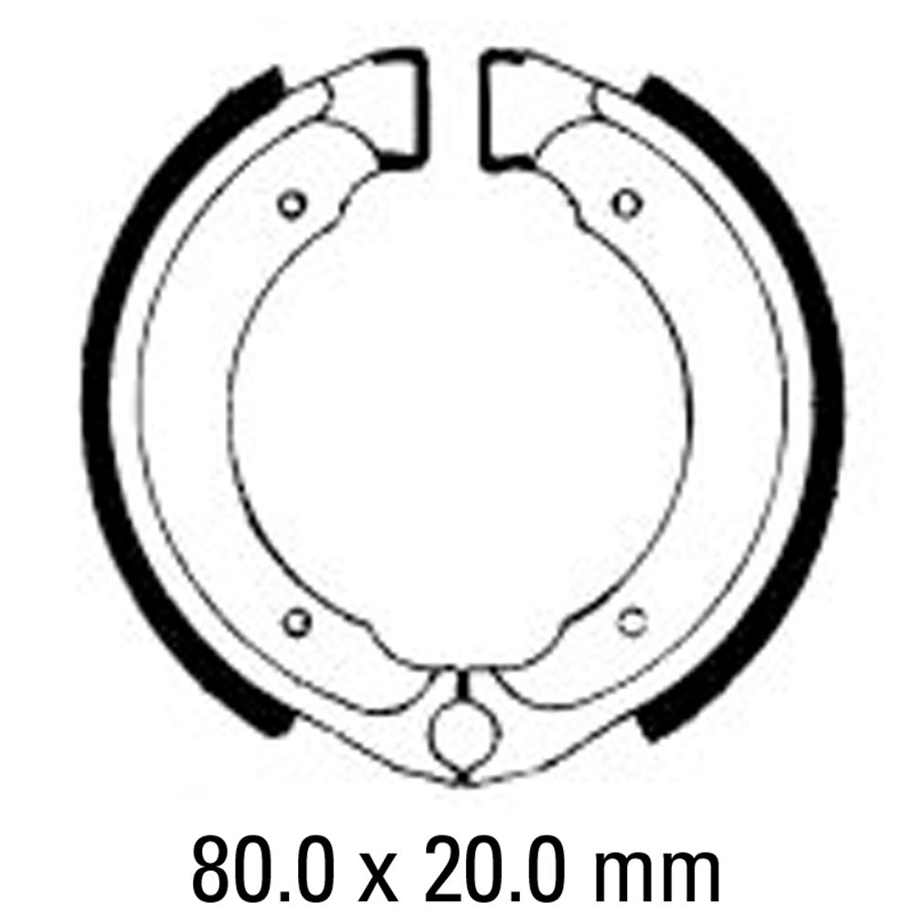 Ferodo FSB727 Organic Compound Brake Shoes