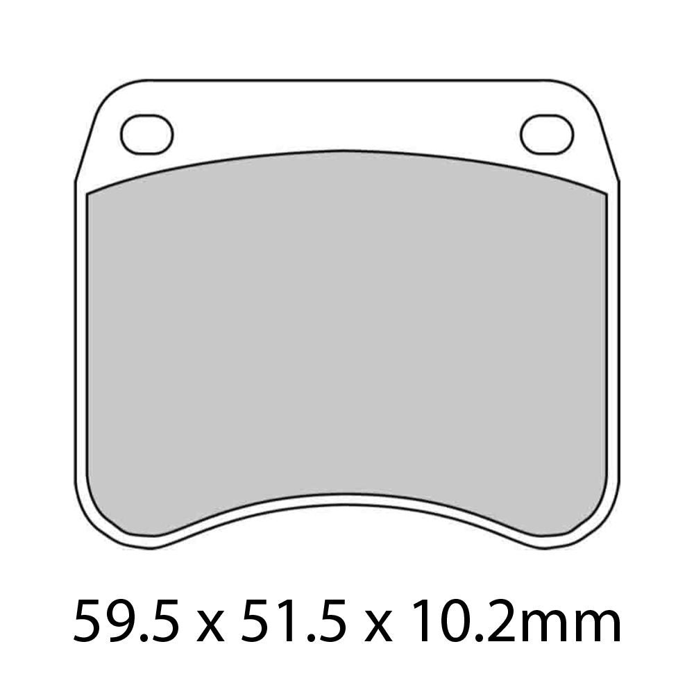 Ferodo FDB342CPRO Ceramic Grip Pro Racing Series Ceramic Organic Racing Compound Brake Pads