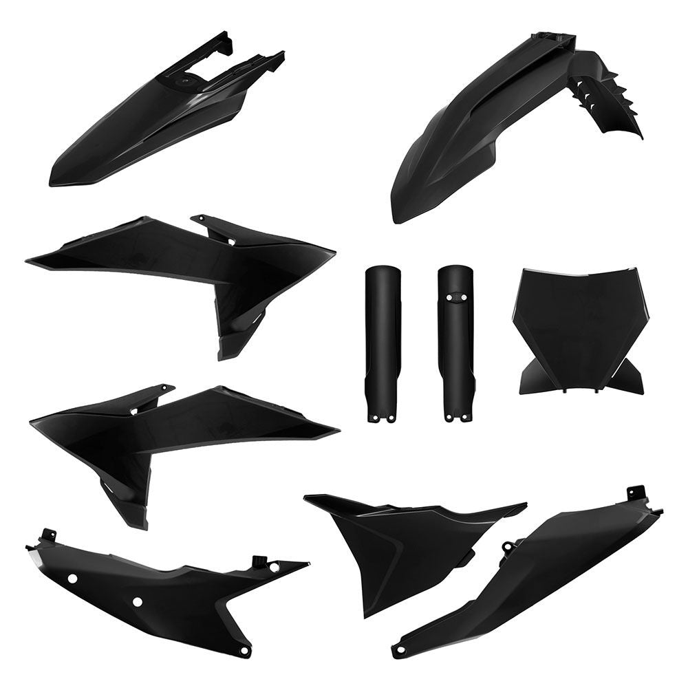Polisport MX Plastic Kit Black for KTM SX/SX-F/XC/XC-F 25-Up