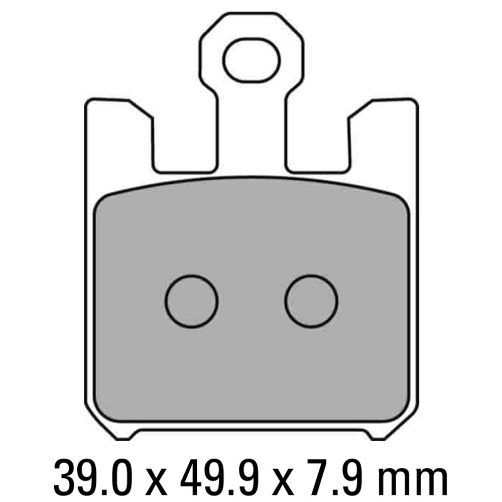 Ferodo FDB2164XRAC Sinter Grip Array Cooling XRAC Racing Series Sintered Racing Metal Compound Brake Pads