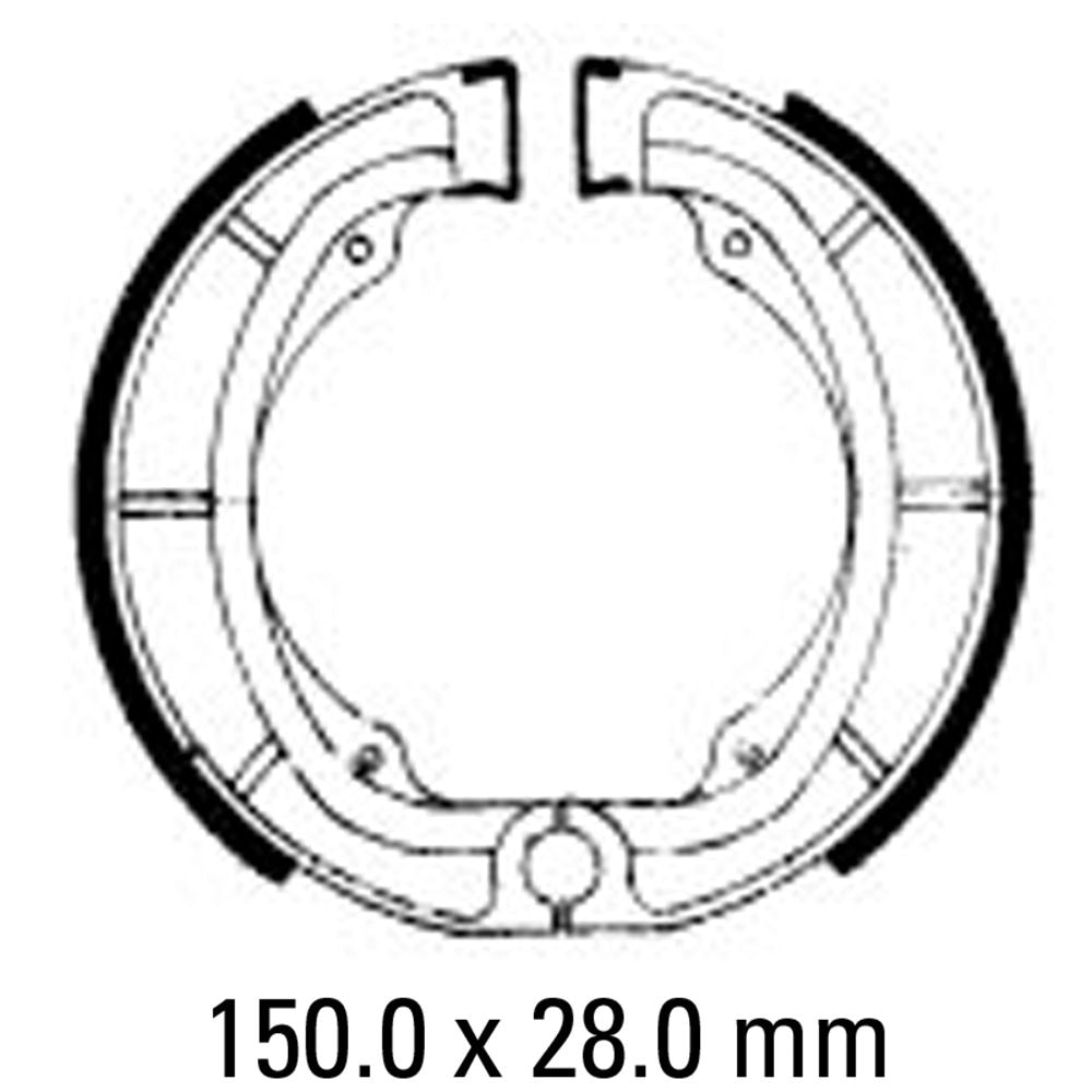 Ferodo FSB724 Organic Compound Brake Shoes