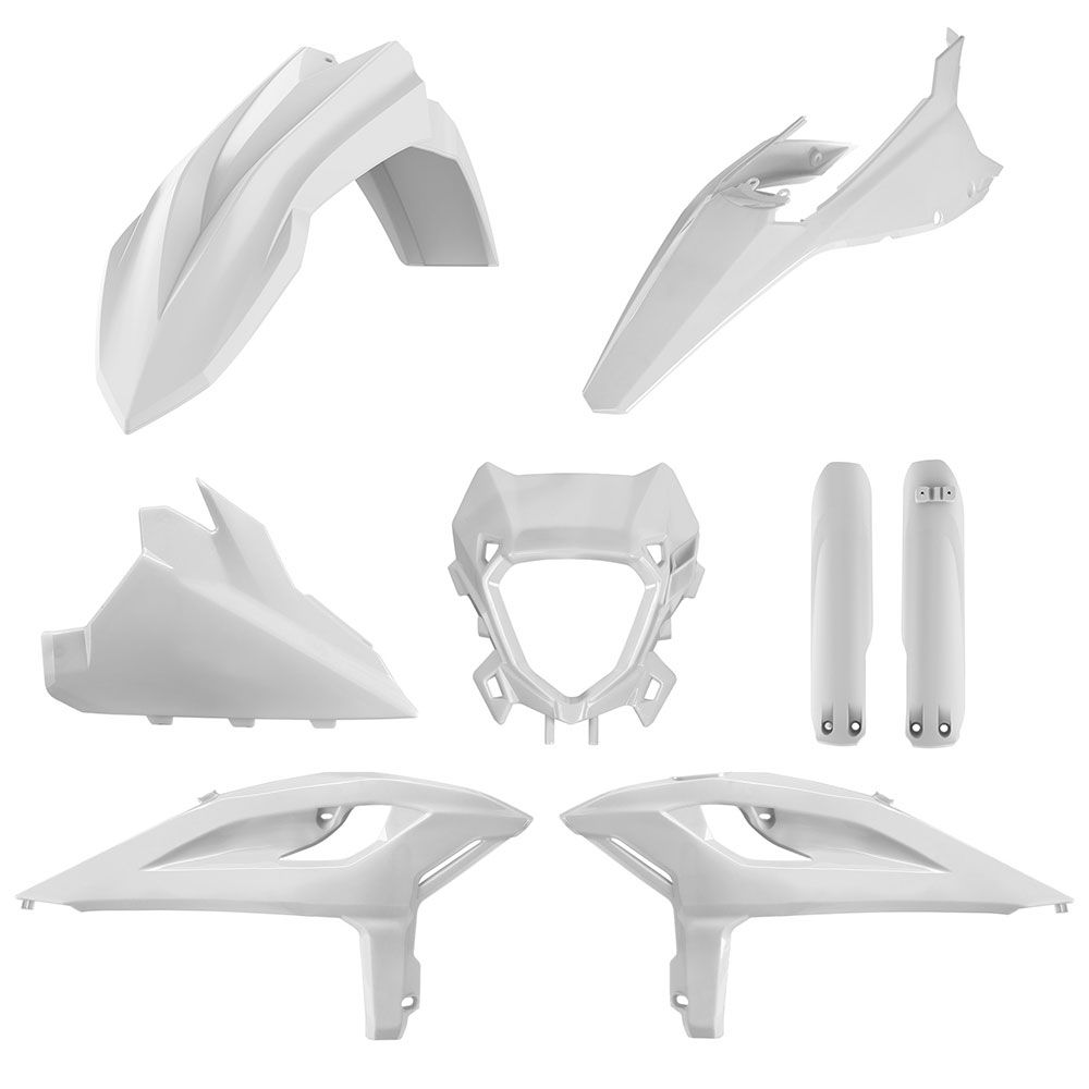 Polisport MX Plastic Kit White for Beta RR X-Pro/RR X-Pro Racing 25-Up