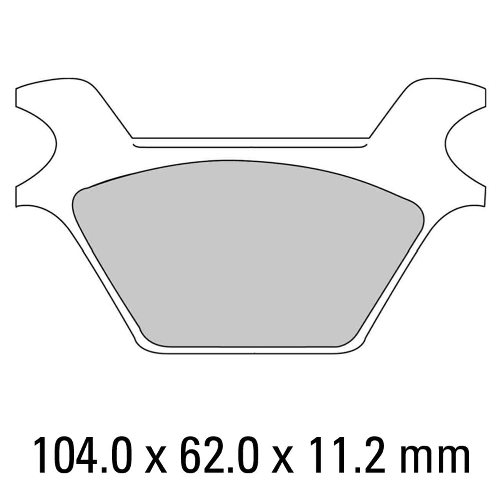 Ferodo FDB2001P Platinum Carbon Grip Road Series Organic/Non-Sintered Compound Brake Pads