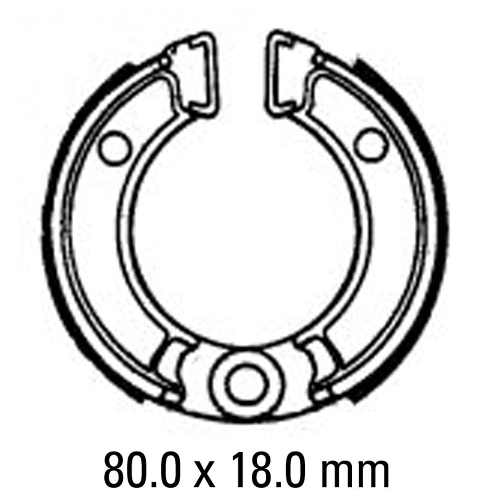 Ferodo FSB702 Organic Compound Brake Shoes