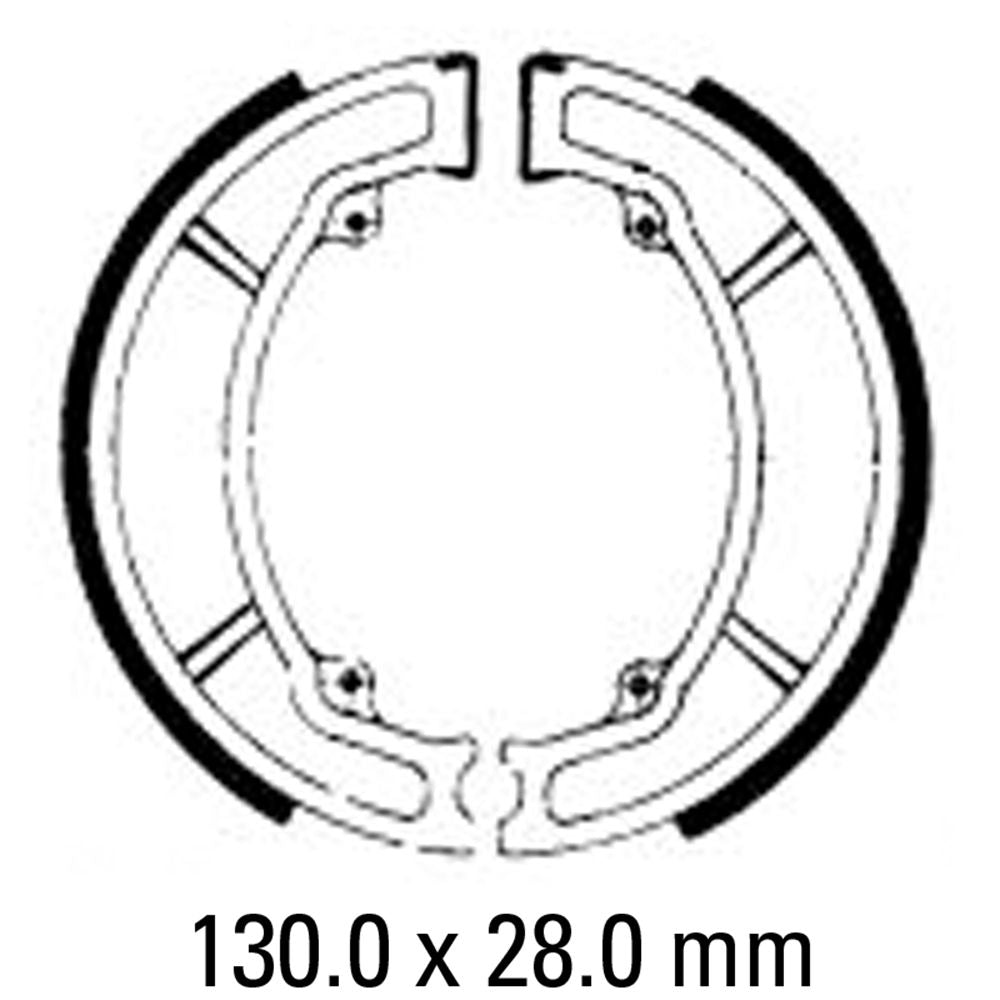 Ferodo FSB733A Eco-Friction Series Organic Compound Brake Shoes