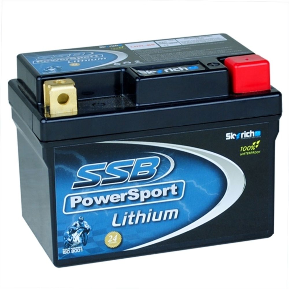 SSB LH7L-BS PowerSport High Performance 12V 4Ah/260CCA Lithium Battery