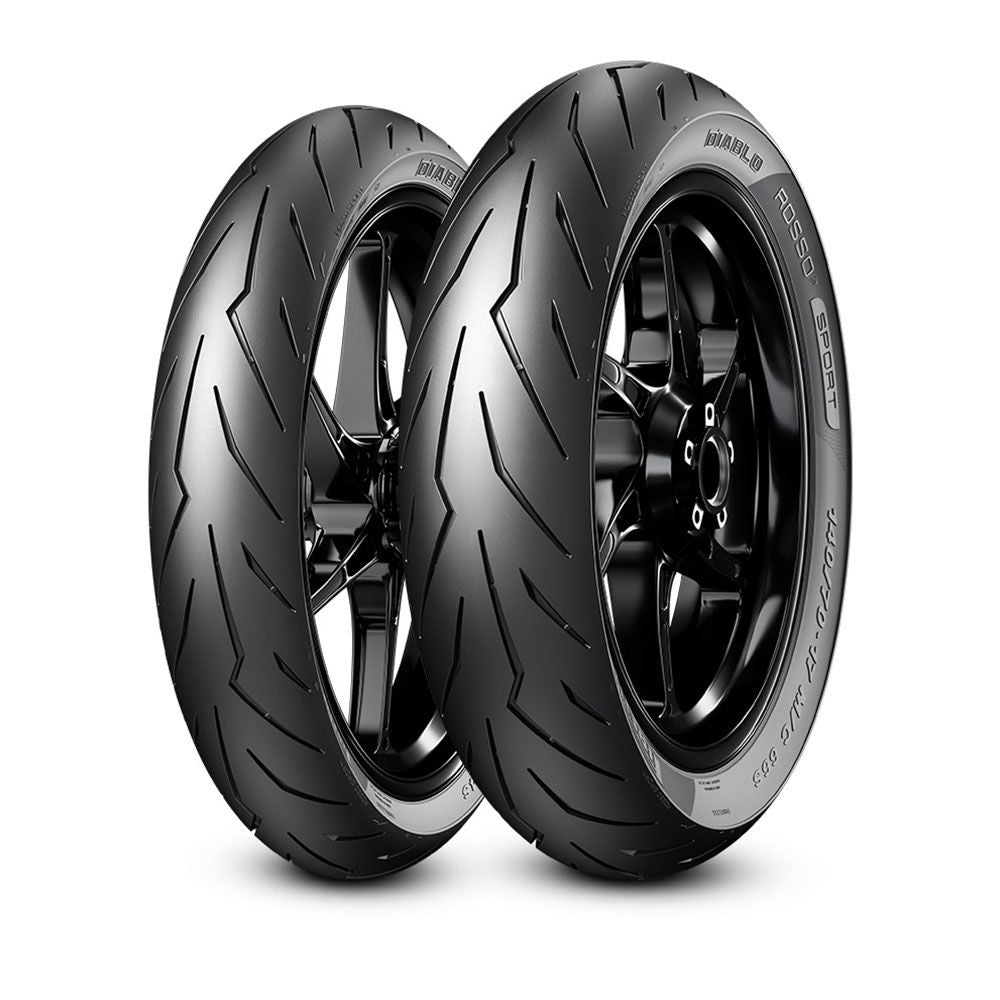 Pirelli Diablo Rosso Sport Scooter Front Tyre 70/90-14 M/C 34S Tubeless
