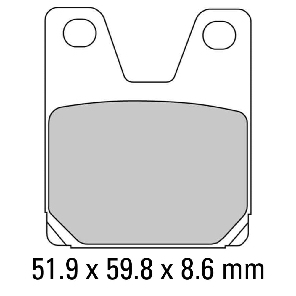 Ferodo FDB2084ST Sinter Grip ST Road Series Sintered Metal Compound Brake Pads