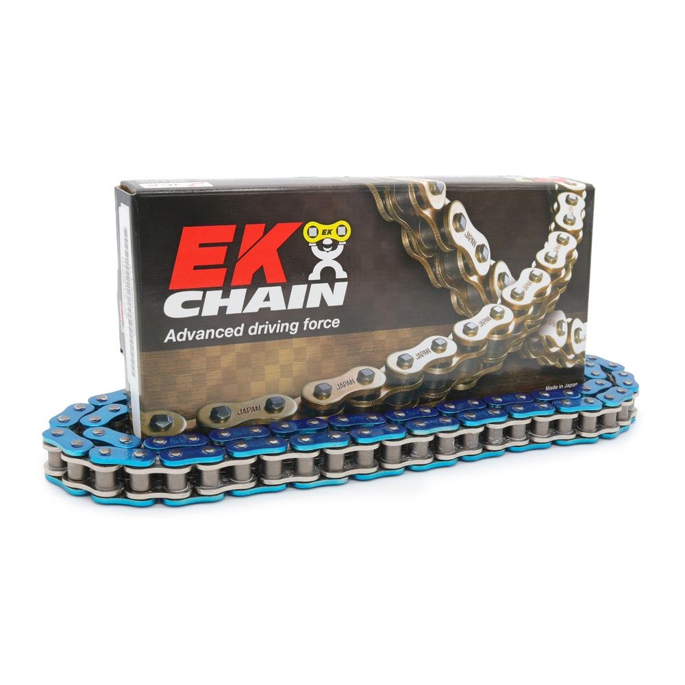 EK 530 ZVX3 NX-Ring Super Heavy Duty Metallic Blue Chain 122L