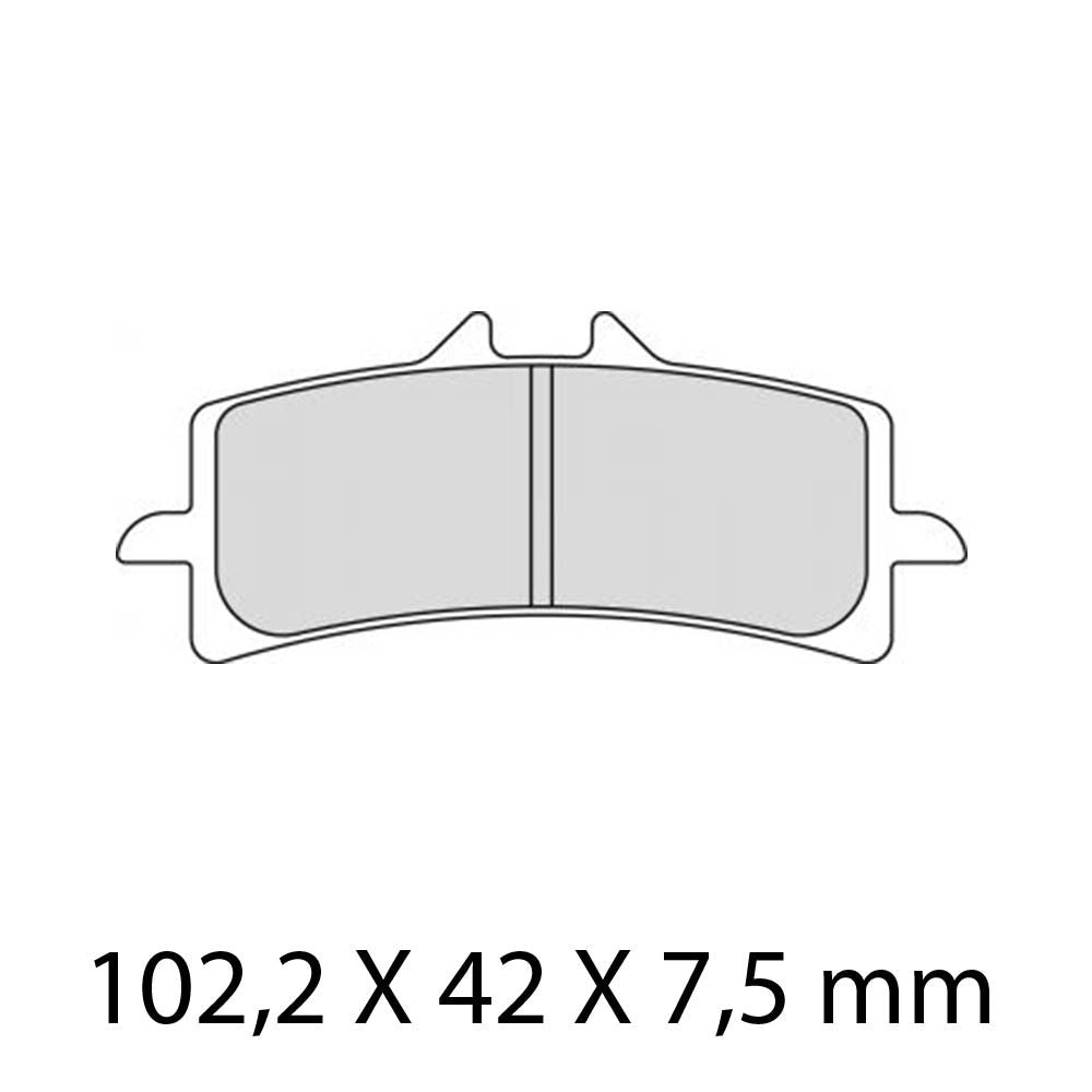 Ferodo FDB2260ST Sinter Grip ST Road Series Sintered Metal Compound Brake Pads