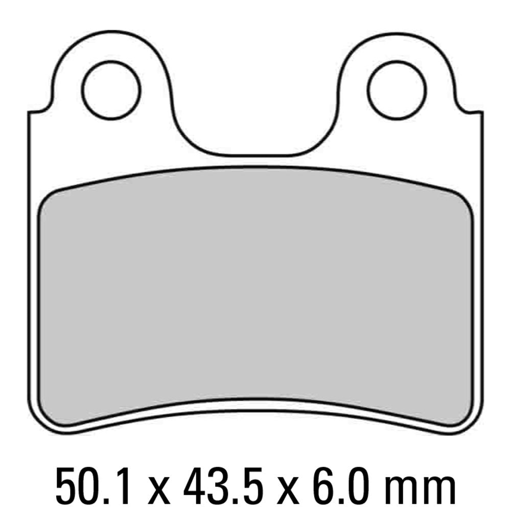 Ferodo FDB2109P Platinum Carbon Grip Road Series Organic/Non-Sintered Compound Brake Pads