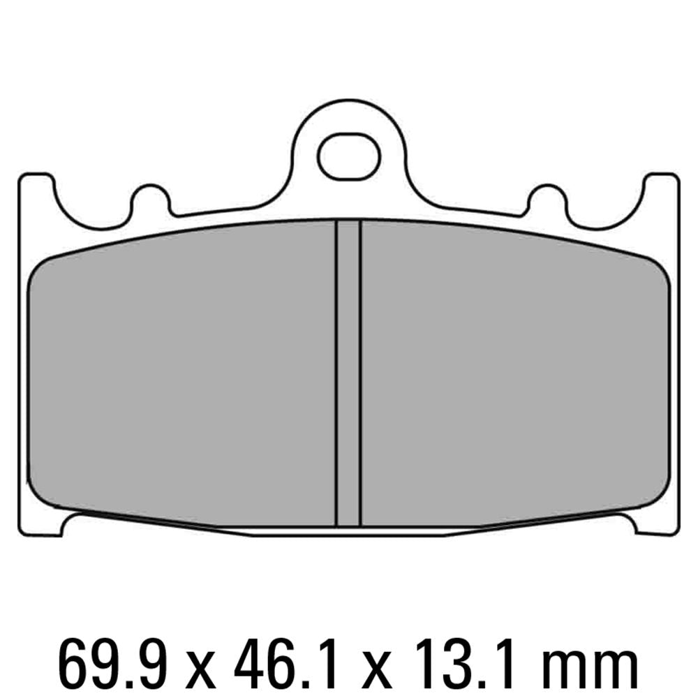 Ferodo FDB2163ST Sinter Grip ST Road Series Sintered Metal Compound Brake Pads
