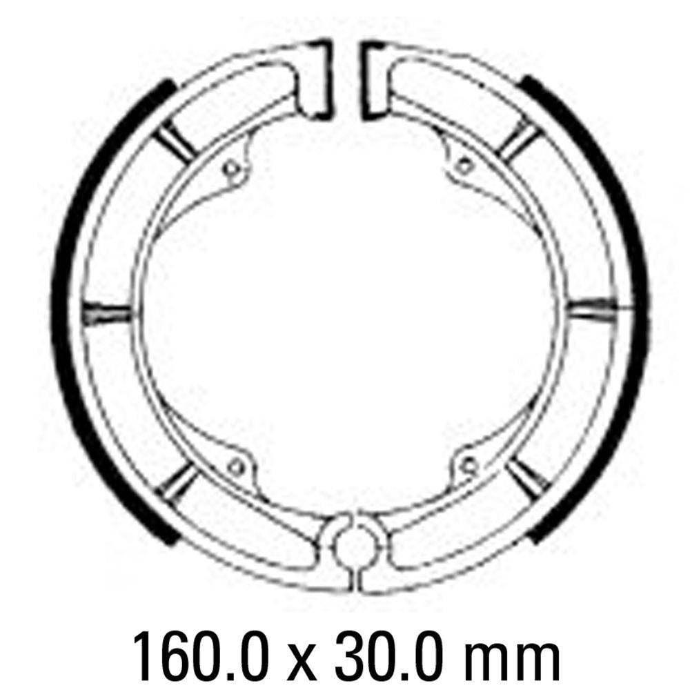 Ferodo FSB725 Organic Compound Brake Shoes