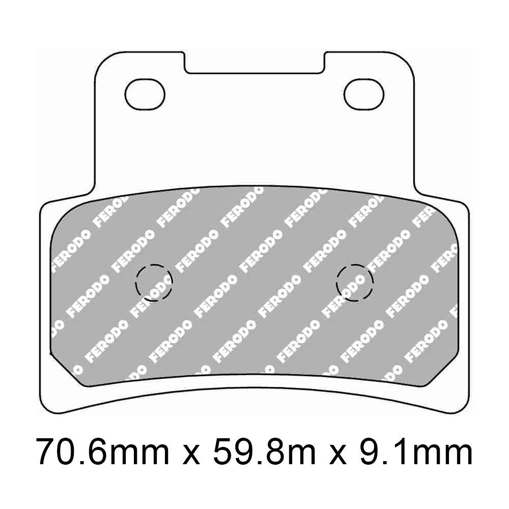 Ferodo FDB2322SM SM Maxi-Scooter Series Sintered Metal Compound Brake Pads