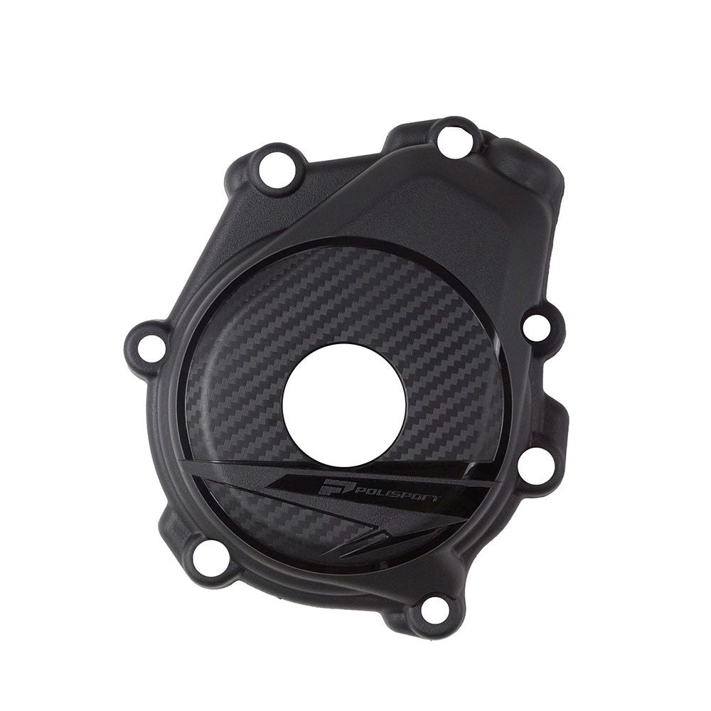 Polisport Ignition Cover Black for KTM SX-F/XC-F 450/SMR 450 23-Up/Husqvarna FX 450 24-Up/FC/FS 450 23-Up/Gas Gas MC-F 450 24-Up