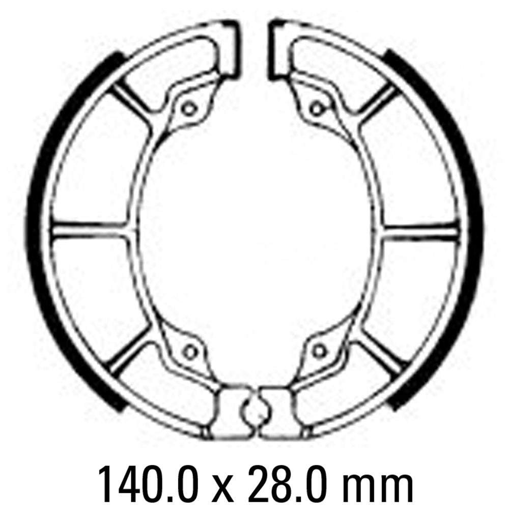 Ferodo FSB760 Organic Compound Brake Shoes