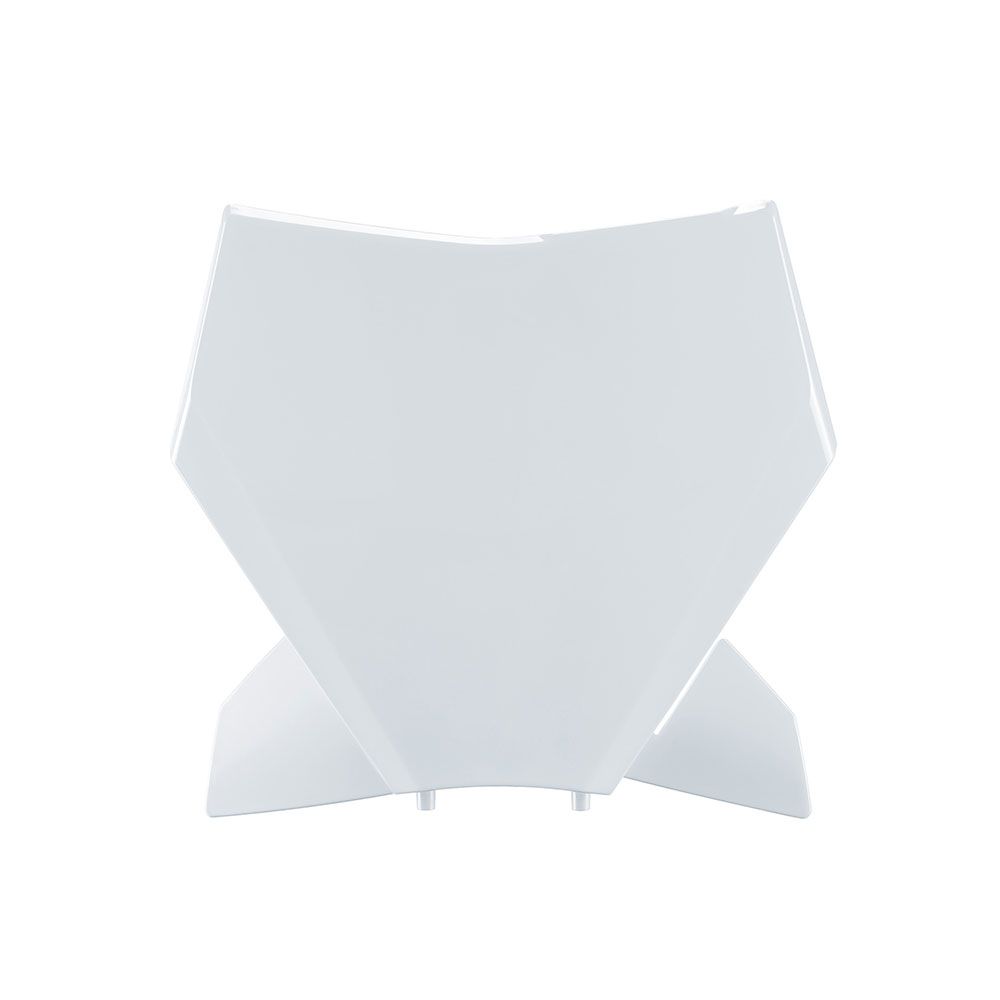 Polisport Front Number Plate White for KTM 125 SX/150 SX/200 SX/250 SX/250 SX-F/350 SX-F/450 SX-F/505 SX-F/250 XC/300 XC/250 XC-F/350 XC-F/450 XC-F 23-Up