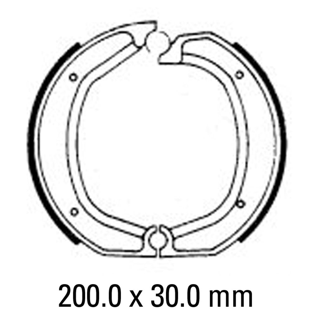 Ferodo FSB700 Organic Compound Brake Shoes