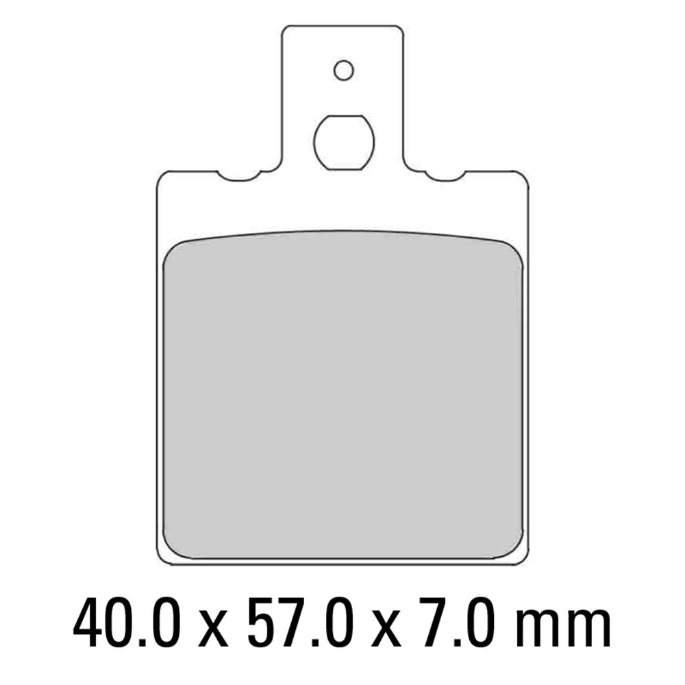 Ferodo FDB207ST Sinter Grip ST Road Series Sintered Metal Compound Brake Pads