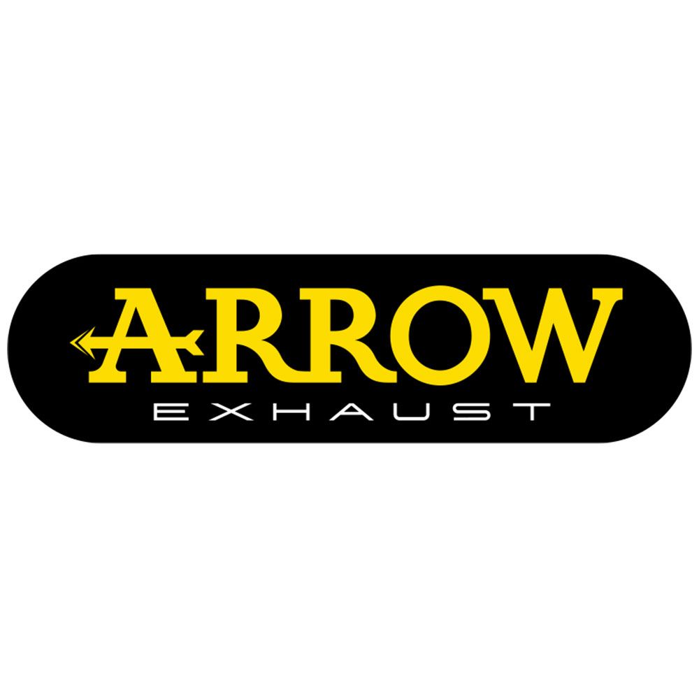 Arrow 72638PO Indy Race Titanium Slip-On Muffler w/Steel End Cap for Ducati Desert X 950 22-25