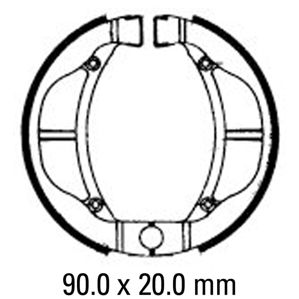 Ferodo FSB802 Organic Compound Brake Shoes
