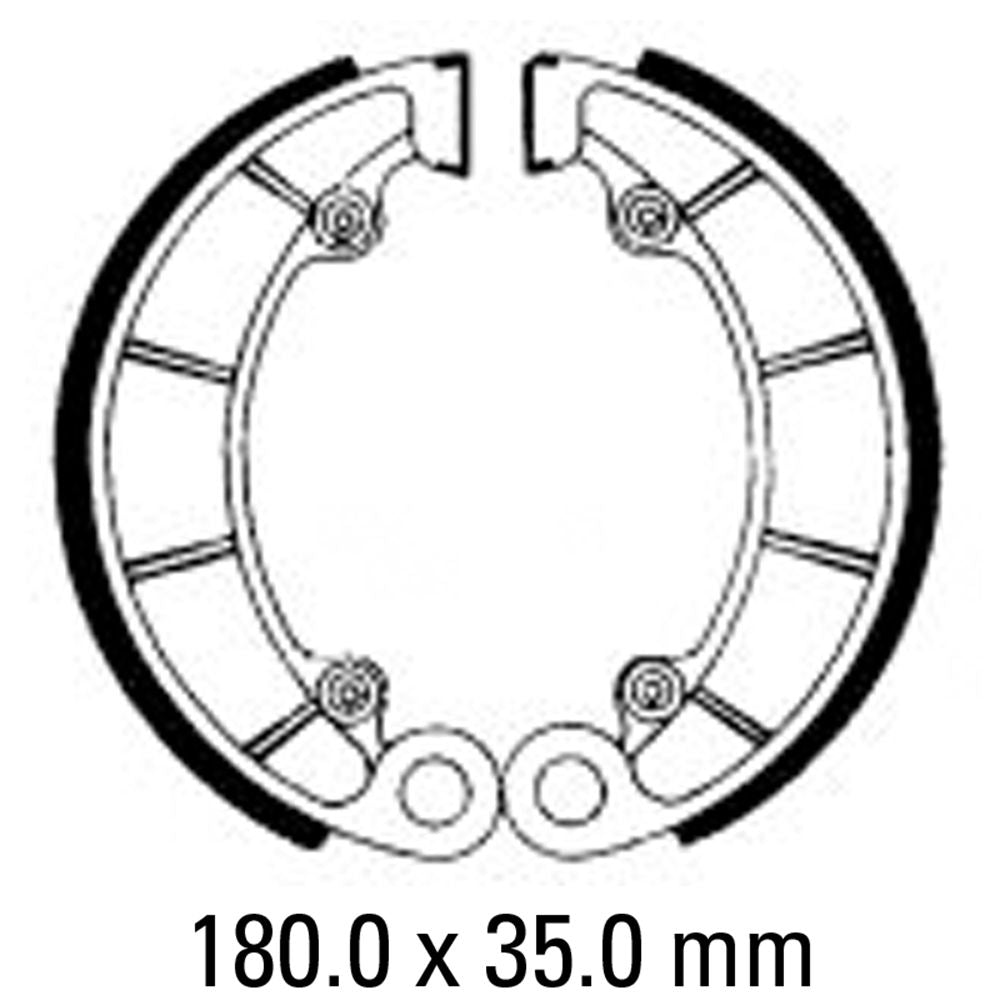Ferodo FSB761 Organic Compound Brake Shoes