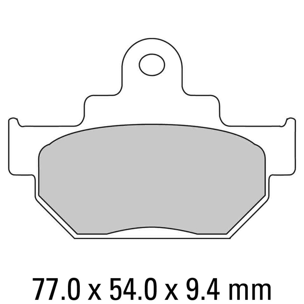 Ferodo FDB673P Platinum Carbon Grip Road Series Organic/Non-Sintered Compound Brake Pads