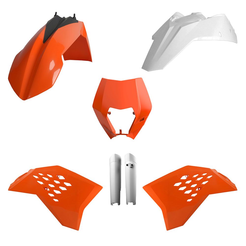 Polisport Enduro Plastic Kit OEM Colours for KTM EXC/EXC-F/XC-W/XCF-W 08-11