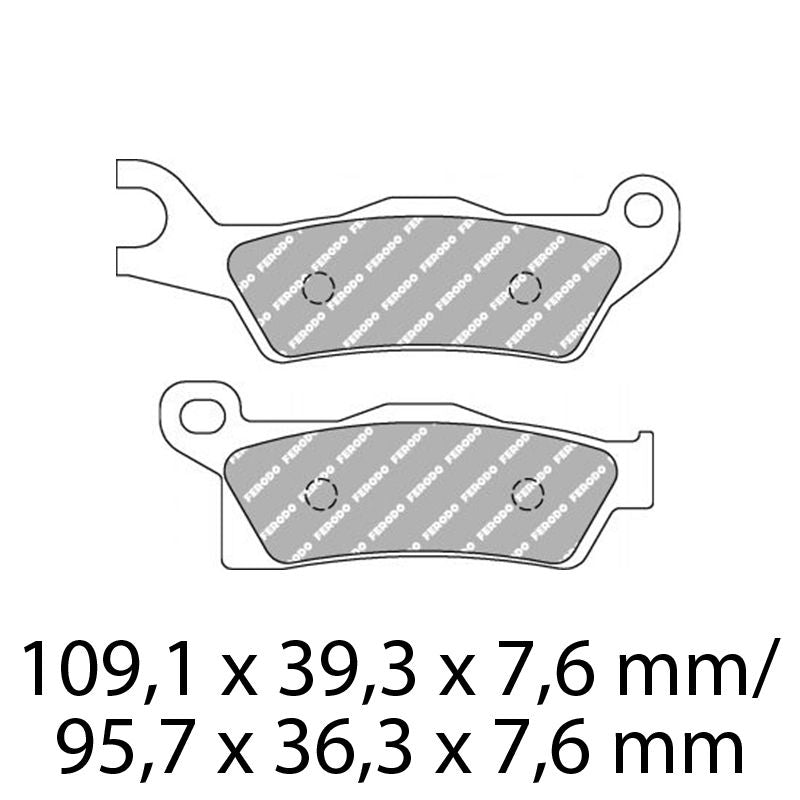 Ferodo FDB2273SG Sinter Grip SG Off-Road Series Sintered Metal Compound Brake Pads
