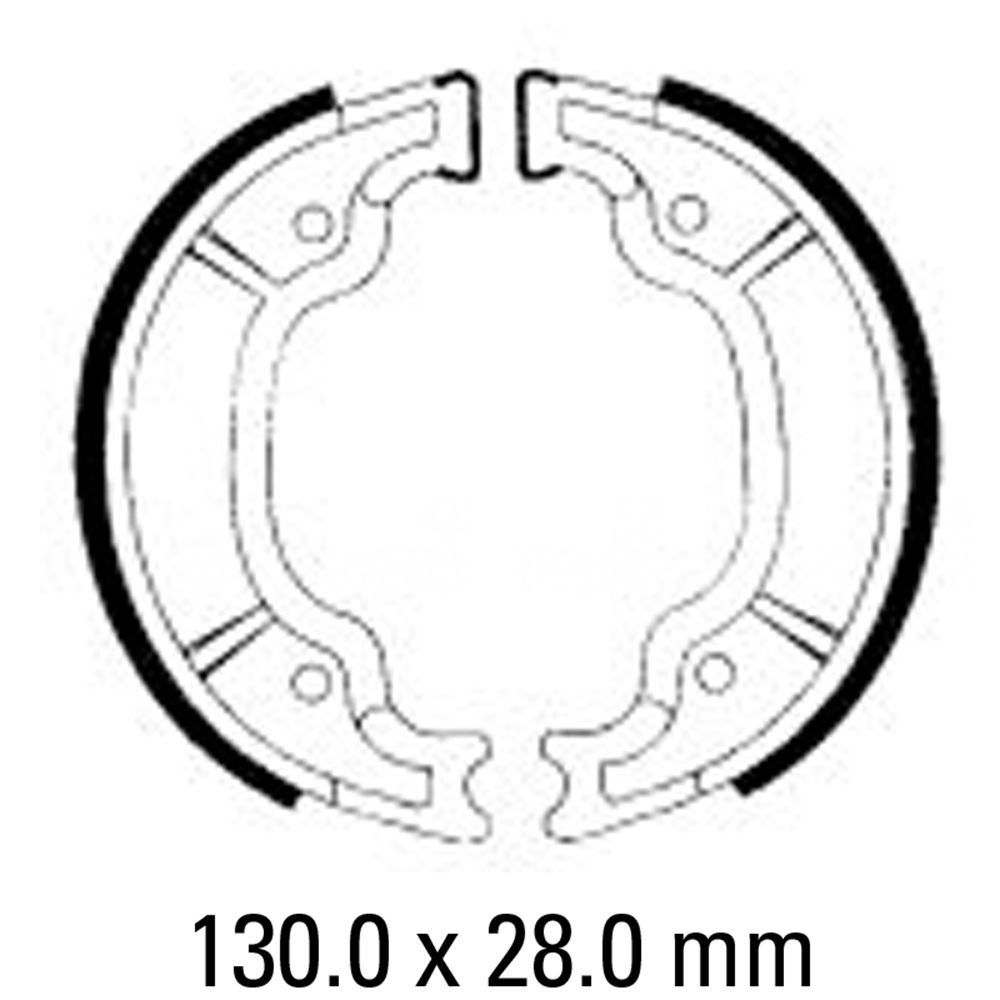 Ferodo FSB947A Eco-Friction Series Organic Compound Brake Shoes