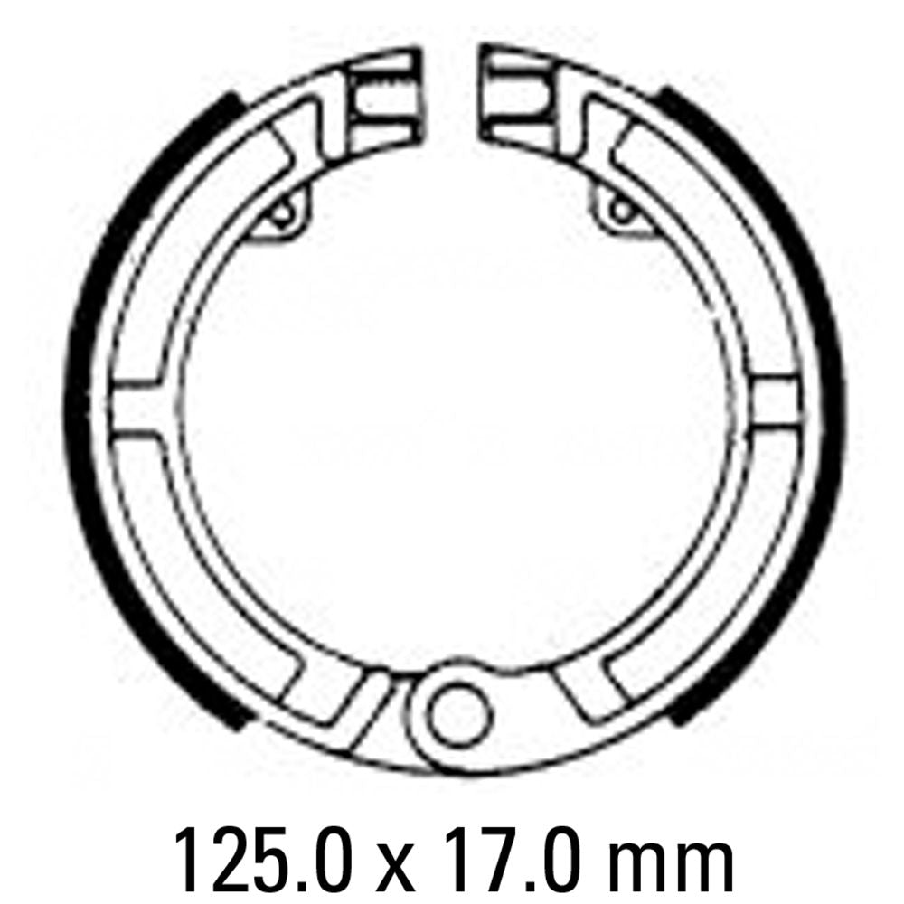 Ferodo FSB890A Eco-Friction Series Organic Compound Brake Shoes