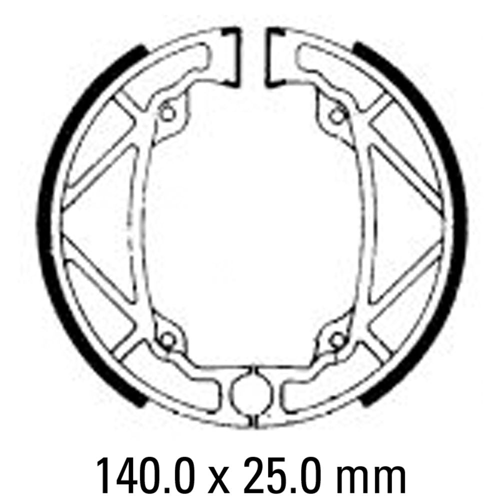 Ferodo FSB817 Organic Compound Brake Shoes