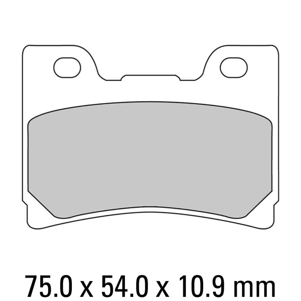 Ferodo FDB637P Platinum Carbon Grip Road Series Organic/Non-Sintered Compound Brake Pads