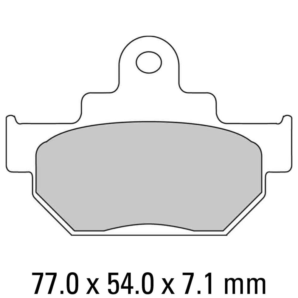 Ferodo FDB404P Platinum Carbon Grip Road Series Organic/Non-Sintered Compound Brake Pads