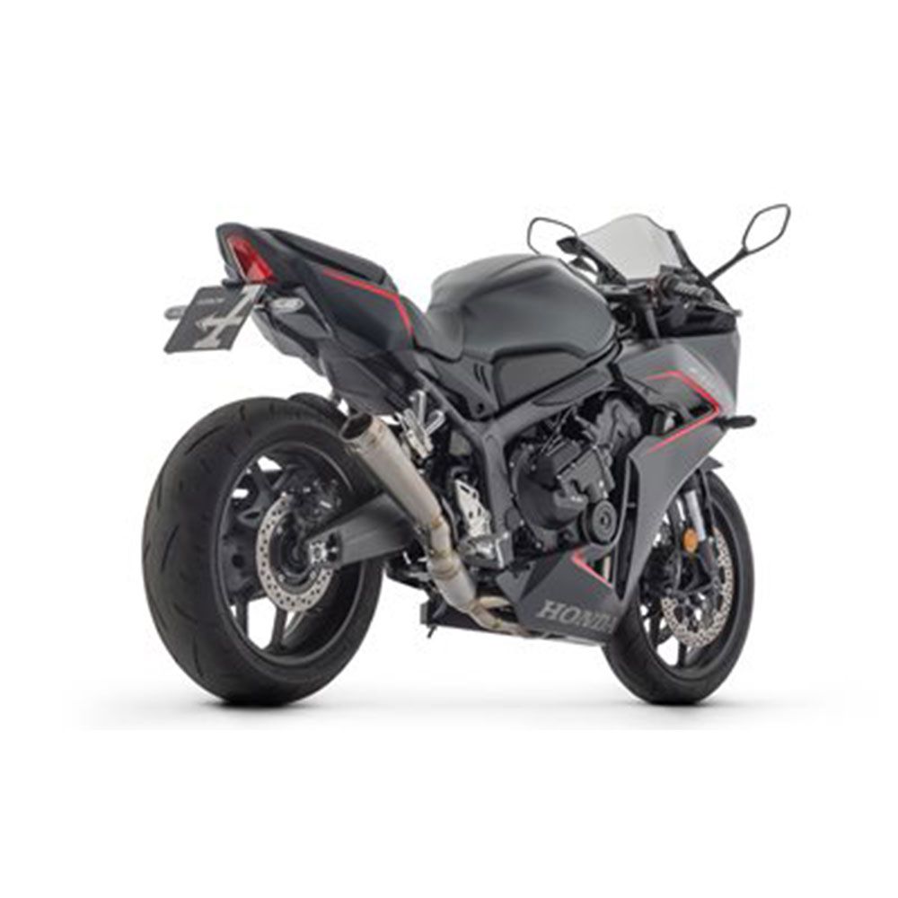 Arrow 71069PR Pro-Race Stainless Steel Full Exhaust System w/Titanium Muffler & Titanium End Cap for Honda CB650R/CBR650R 24-Up