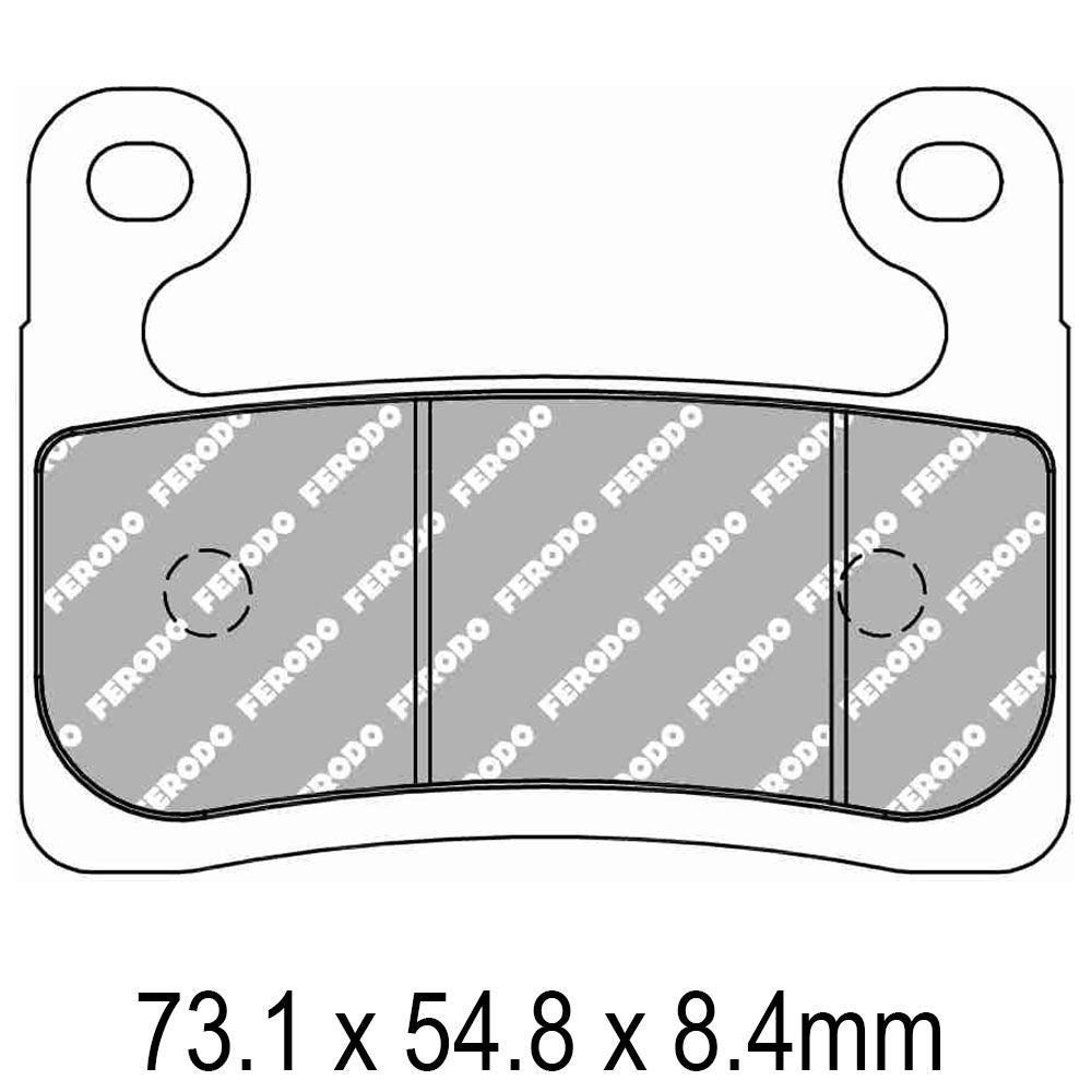 Ferodo FDB2321ST Sinter Grip ST Road Series Sintered Metal Compound Brake Pads