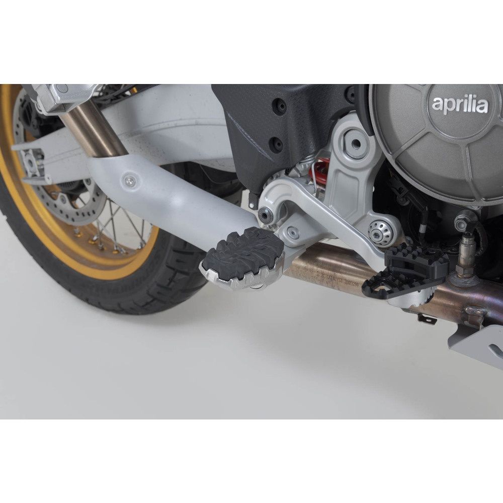 SW-Motech SW-FRS1311210300 EVO Footrest Kit Silver/Black for Aprilia Tuareg 660 Rally 24-Up