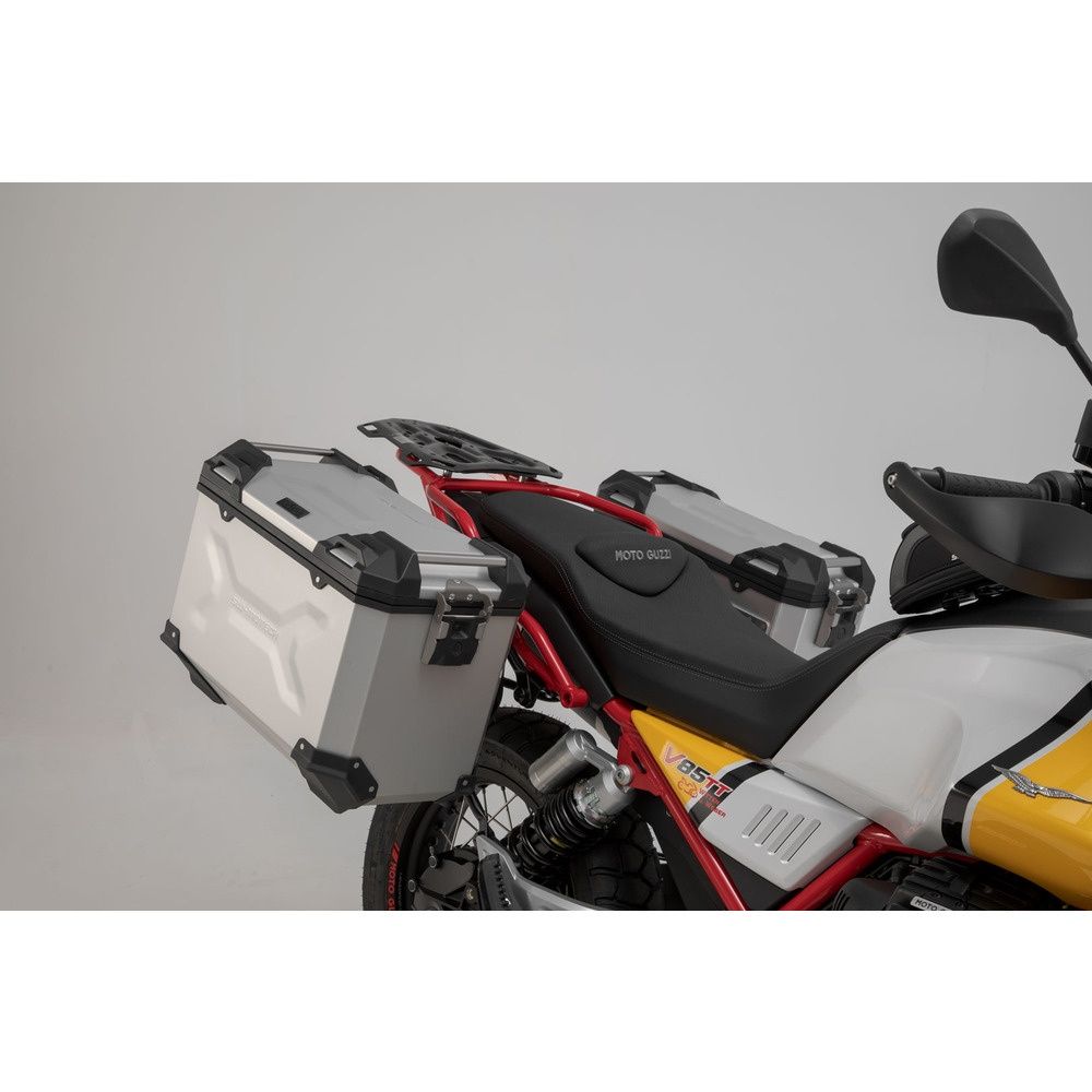 SW-Motech SW-KFT1792570000-B TRAX ADV 37/45L Aluminium Black Case System for Moto Guzzi V85 TT 19-Up